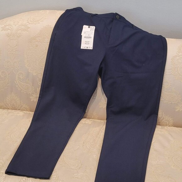 Mens Zara Navy Dress pants, the Melange Pant,  BNWT, size 34 - Picture 1 of 3